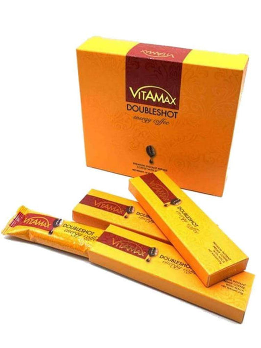 Café Doubleshot Energy -Vitamax - Supplément Alimentaire 100% Bio pour Homme - 10 sachets de 20 g